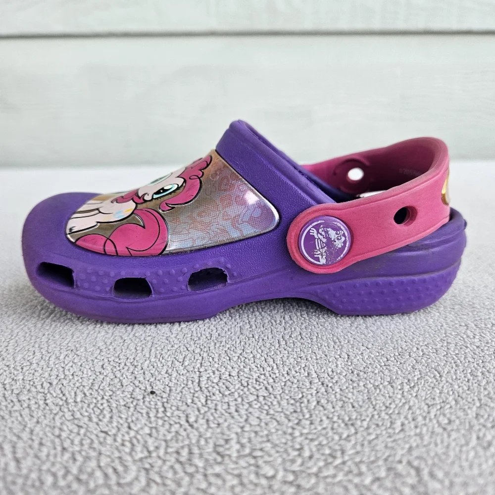 Crocs Clog Toddler SZ 6 Slip-On Purple My Little Pony Water Shoes Girl